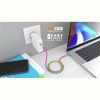 Кабель REAL-EL Premium Rainbow USB Type C-USB Type C 1m (EL123500053)