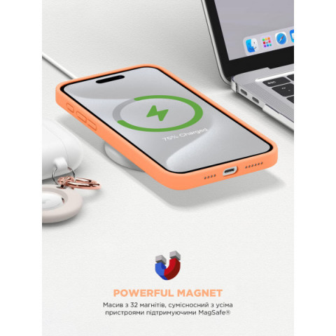 Чохол ArmorStandart ICON2 MagSafe для Apple iPhone 15 Pro Max Orange Sorbet (ARM72753)