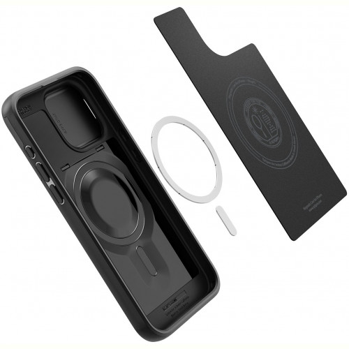 Чохол-накладка Spigen Optik Armor MagFit для Apple iPhone 15 Pro Max Black (ACS06599)
