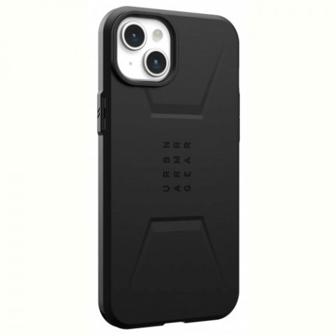 Чохол-накладка Urban Armor Gear Civilian Magsafe для Apple iPhone 15 Plus Black (114306114040)