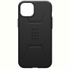 Чохол-накладка Urban Armor Gear Civilian Magsafe для Apple iPhone 15 Plus Black (114306114040)