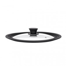 Кришка універсальна Ardesto Black Mars, Smart, 24х26х28см, термостійке скло, силікон