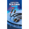 Кабель Vention 2хRCA - 2хRCA (M/M), 1.5 м, Black (BCMBG)