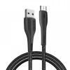 Кабель ColorWay USB-MicroUSB, 2.4А, 1м, PVC + Led, Black (CW-CBUM034-BK)