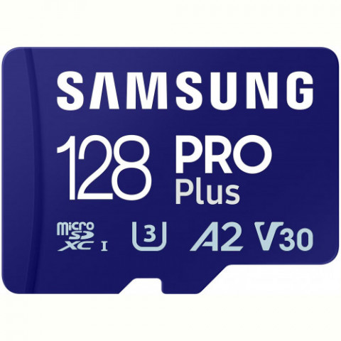 Карта пам`яті MicroSDXC 128GB UHS-I/U3 Class 10 Samsung Pro Plus + SD-адаптер (MB-MD128SA/EU)