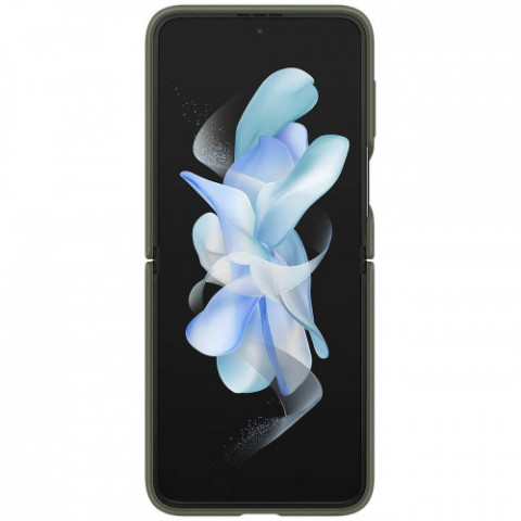 Чохол-накладка Samsung Silicone Cover with Ring для Samsung Galaxy Flip 4 SM-F721 Khaki (EF-PF721TGEGUA)