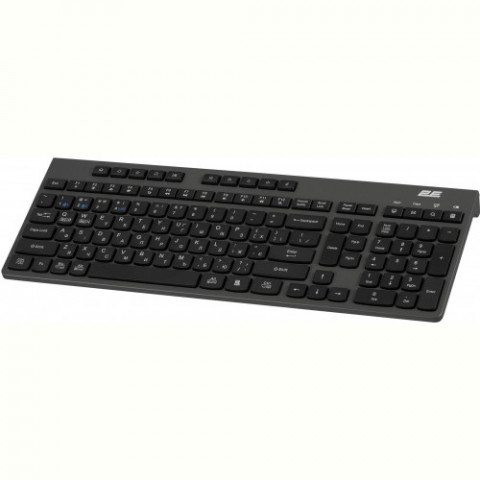Клавіатура бездротова 2E KS280 WL/BT EN/UKR Grey/Black (2E-KS280WBGR_UA)
