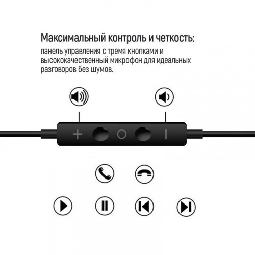 Гарнітура СolorWay 3.5 mm Wired Earphone Sound Wave Black (CW-WD04BK)