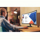 Монiтор Samsung 24" Essential S3 LS24D360 (LS24D360GAIXUA) VA Black Curved 100Hz