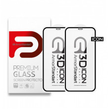 Набір захисних стекол ArmorStandart Icon 3D для iPhone 11Pro/XS/X Black 2шт (ARM56213-GI3D-BK)