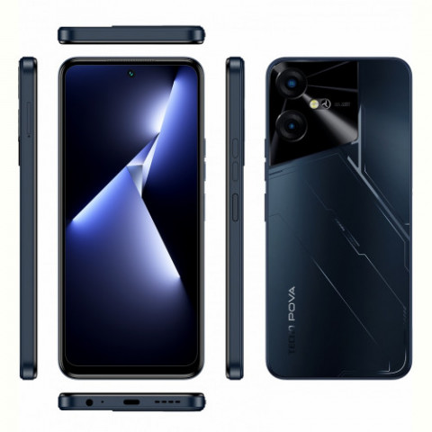 Смартфон Tecno Pova-5 (LH7n) 8/128GB Dual Sim Mecha Black (4894947000492)