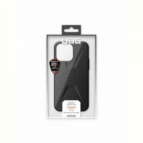 Чохол-накладка Urban Armor Gear Civilian для Apple iPhone 14 Pro Max Black (114043114040)
