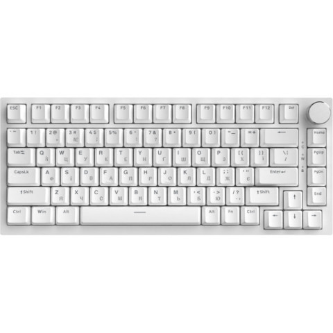 Дротова механічна клавіатура Ajazz AK820 Red Switch White (AK820-R-W) Купити в Україні