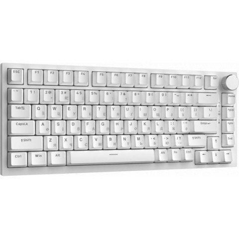 Дротова механічна клавіатура Ajazz AK820 Red Switch White (AK820-R-W) Купити в Україні