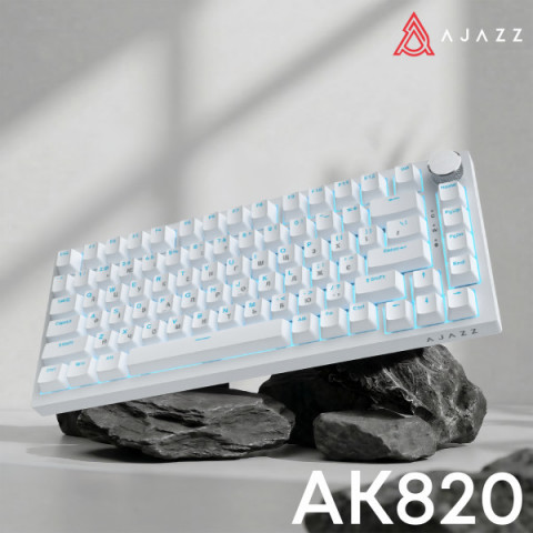 Дротова механічна клавіатура Ajazz AK820 Red Switch White (AK820-R-W) Купити в Україні
