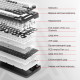 Дротова механічна клавіатура Ajazz AK820 Red Switch White (AK820-R-W) Купити в Україні