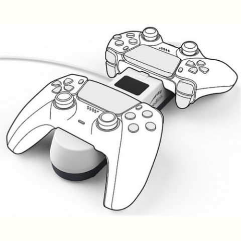 Зарядний пристрій SpeedLink Jazz USB Charger для Sony PS5 White (SL-460001-WE)