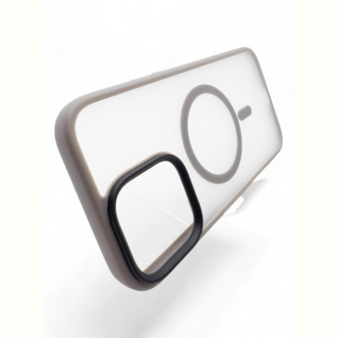 Чохол-накладка BeCover Metal Buttons Case MagSafe для Apple iPhone 16 Gray (712092)