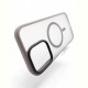 Чохол-накладка BeCover Metal Buttons Case MagSafe для Apple iPhone 16 Gray (712092)