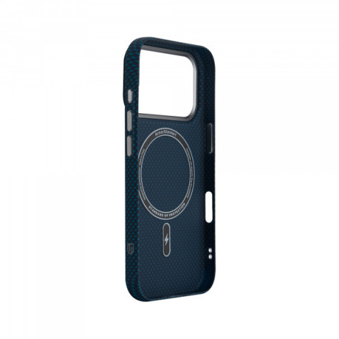 Чохол ArmorStandart LikeCarbon2 MagCase для Apple iPhone 17 Pro Kevlar Dark Blue (ARM88554)