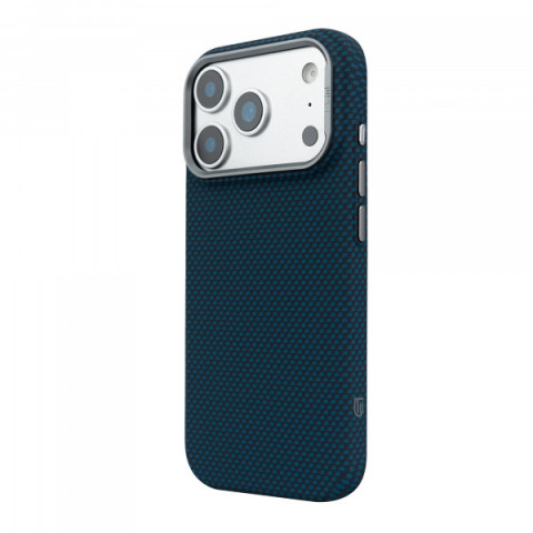 Чохол ArmorStandart LikeCarbon2 MagCase для Apple iPhone 17 Pro Kevlar Dark Blue (ARM88554)