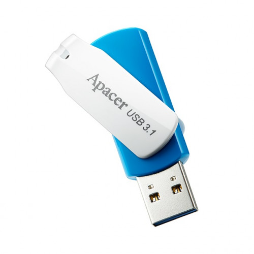 Флеш-накопичувач USB3.1 32GB Apacer AH357 Blue/White (AP32GAH357U-1)