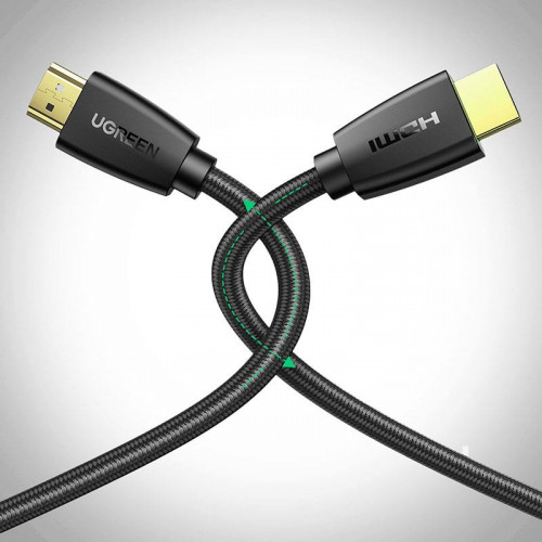 Кабель Ugreen HD118 HDMI - HDMI, 1 м, Black (40408)