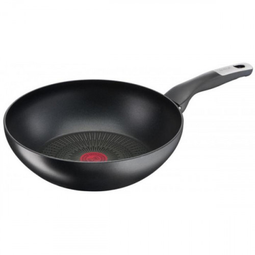 Сковорода ВОК Tefal Unlimited, 28см, алюміній, чорний
