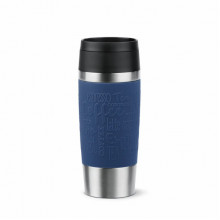 Термочашка Tefal Travel Mug Classic, 360мл, нержавіюча сталь, синій (N2020310)