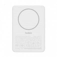 Акумулятор портативний літій-іонний Power Bank Belkin 5000мА·год, Slim Magnetic, білий