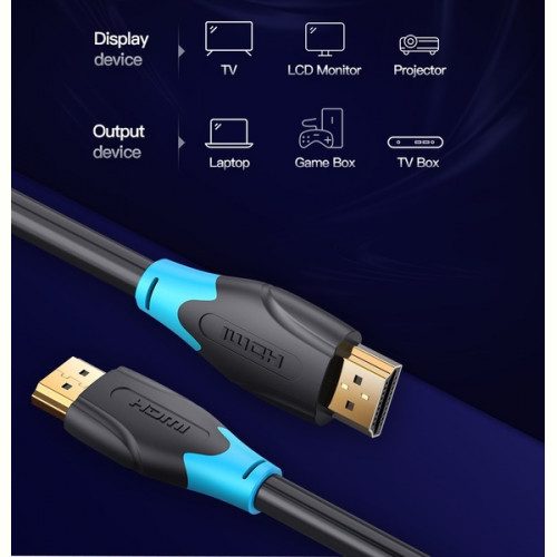 Кабель Vention HDMI-HDMI, 2 m, v2.0 (AACBH)