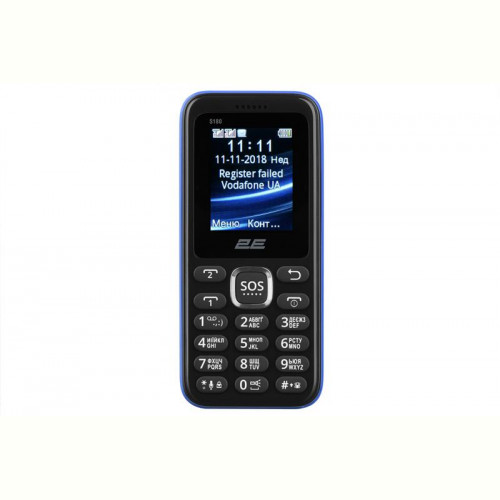 Мобiльний телефон 2E S180 Dual Sim Blue (680051628653)