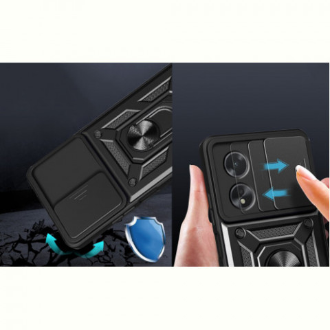 Чохол-накладка BeCover Military для Oppo A60 Black (713078)