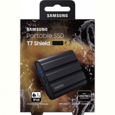 Накопичувач зовнішній SSD 2TB Samsung T7 Shield Black (MU-PE2T0S/WW)