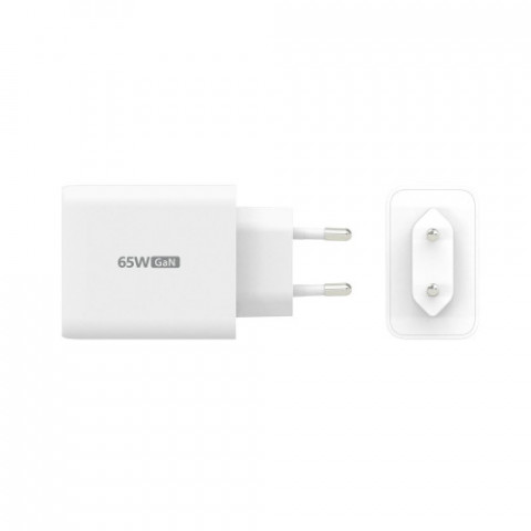 Мережевий зарядний пристрій J5create GaN USB-C 65W White (JUP3365E-EN)