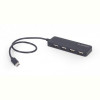 Концентратор USB Type-C Cablexpert 4хUSB2.0, пластик, Black (UHB-CM-U2P4-01)