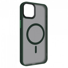Чохол ArmorStandart Uniq Magsafe для Apple iPhone 15 Plus Dark Green (ARM75323)