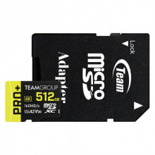 Карта пам`ятi MicroSDXC 256GB UHS-I/U3 Class 10 Team Pro+ + SD-адаптер (TPPMSDX256GIA2V3003)