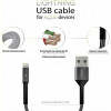 Кабель Intaleo CB0 USB-Lightning 0.2м Black/Grey (1283126495618)