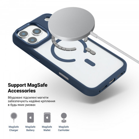 Чохол ArmorStandart Unit-C MagCase для Apple iPhone 17 Pro Max Dark Blue (ARM86298)