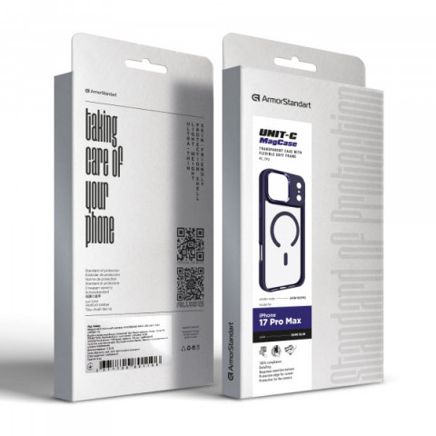 Чохол ArmorStandart Unit-C MagCase для Apple iPhone 17 Pro Max Dark Blue (ARM86298)