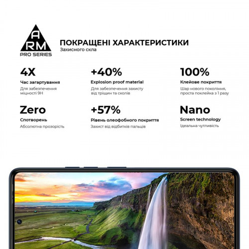 Захисне скло Armorstandart Pro для Tecno Camon 20 4G Pro 4G Black (ARM68940)