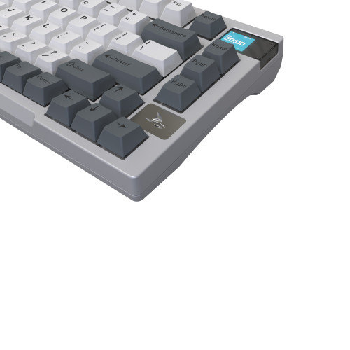 Клавіатура бездротова Motospeed Darmoshark K8 Gateron Silver Pro White-Gray (dmk8wgspro)