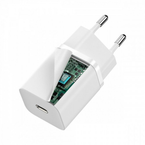 МЗП Baseus Super Silicone Quick Charger 30W (Type-C) white Купити в Україні