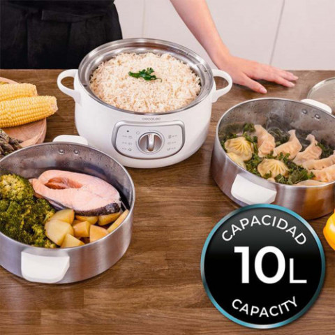 Пароварка Cecotec Vapovita SteelPot White (A01_EU01_100630)