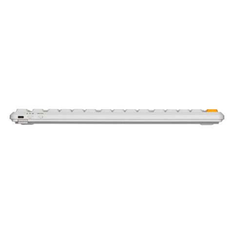 Клавіатура механічна Keychron J1 82Key, K pro Brown, WL/BT/USB-A, QMK, Hot-swap, EN/UKR, RGB, білий