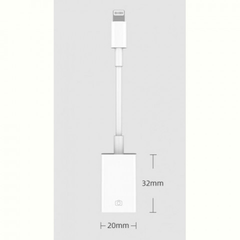 Адаптер XOKO MH-350 Lightning - USB з кабелем білий
