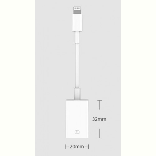 Адаптер XOKO MH-350 Lightning - USB з кабелем білий