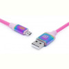 Кабель REAL-EL Premium Rainbow USB-microUSB 1m (EL123500052)