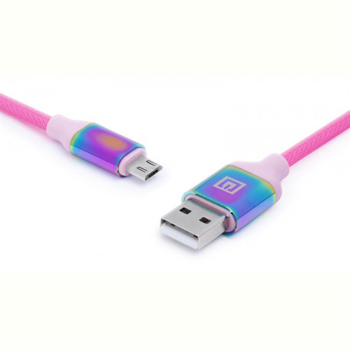 Кабель REAL-EL Premium Rainbow USB-microUSB 1m (EL123500052)